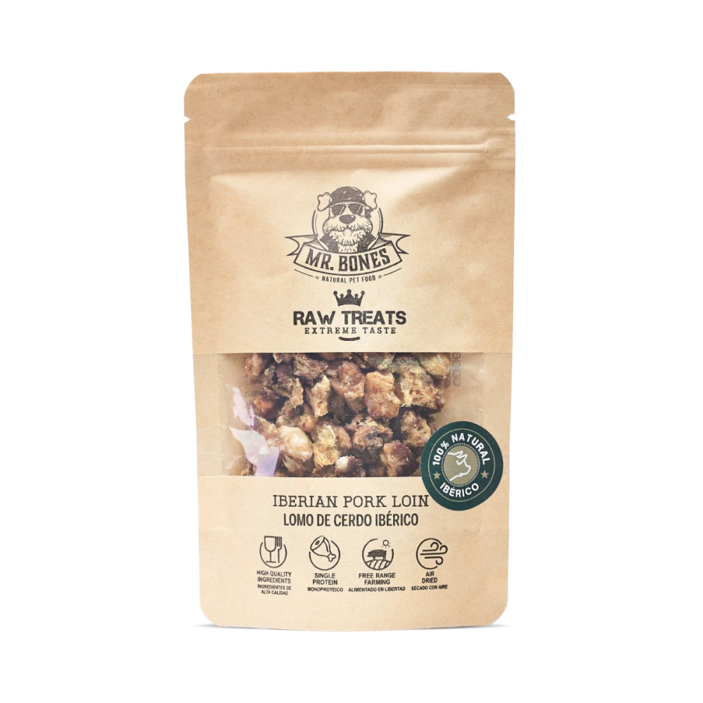 Friandises crues Porc ibérique - Snack naturel pour chiens et chats