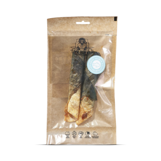 Friandises Chien - Rouleaux de Saumon - Snack 100% naturel
