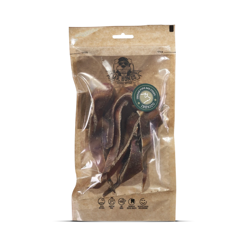 Friandises Chien - Oreilles de Porc Ibérique en bandelettes - Snack 100% naturel
