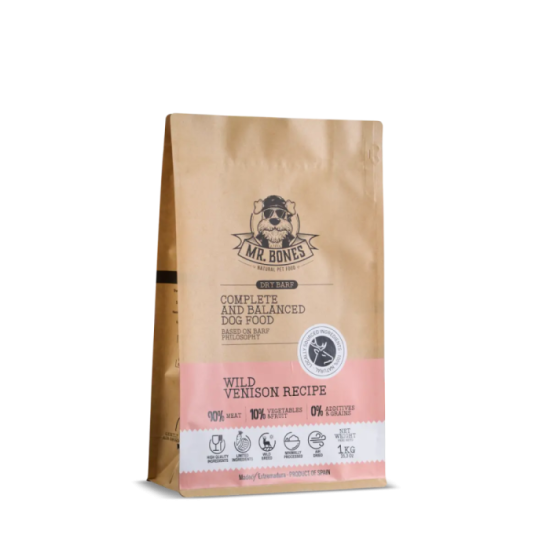 BARF sec Cerf - Nourriture naturelle sans céréales pour chiens