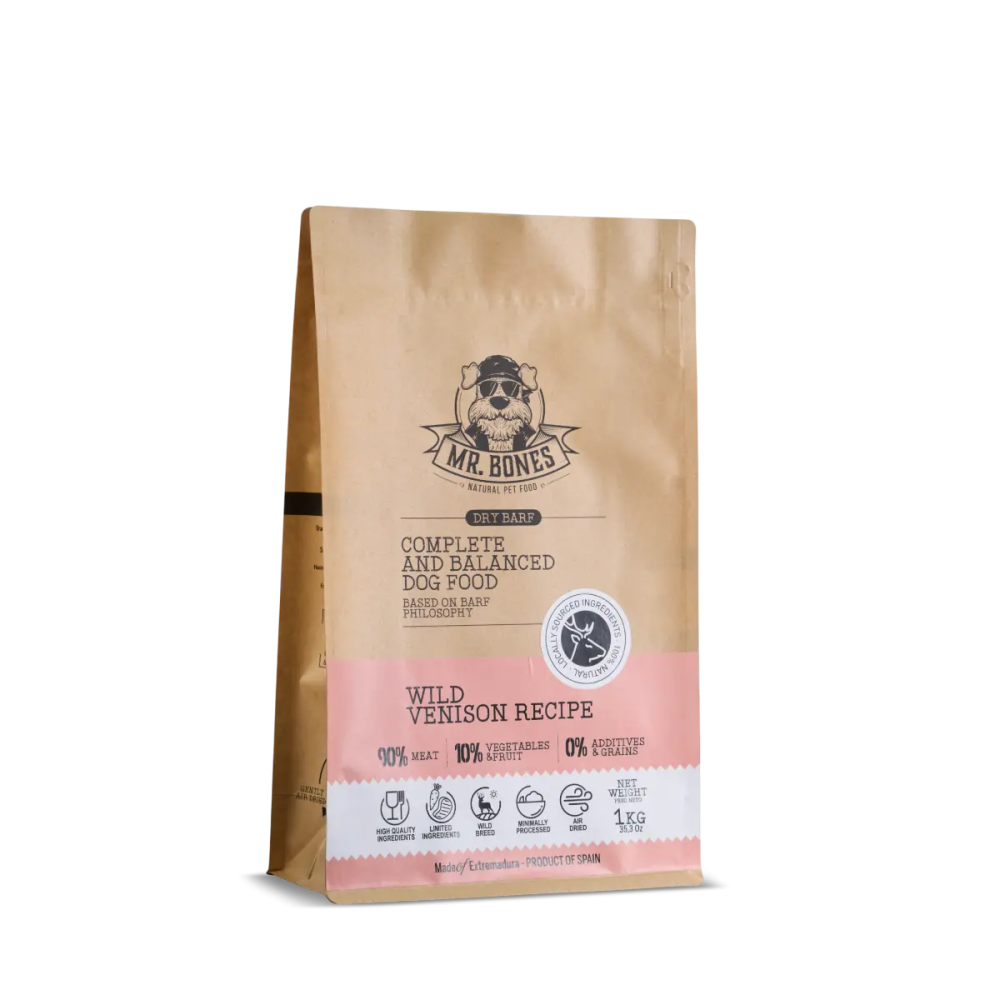 Croquettes Chien BARF déshydraté - Cerf - sans céréales