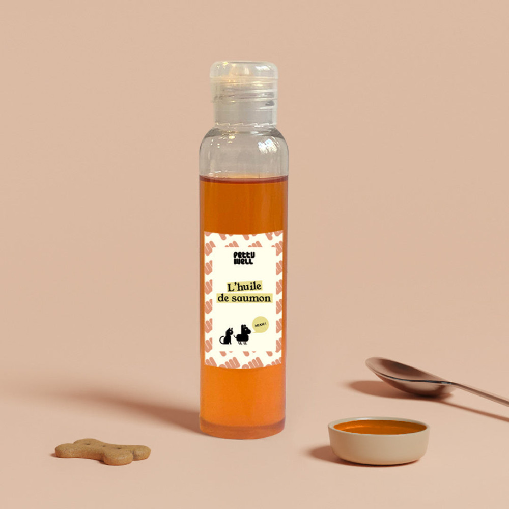 Complément alimentaire Chien & Chat - Huile de Saumon - 100ml