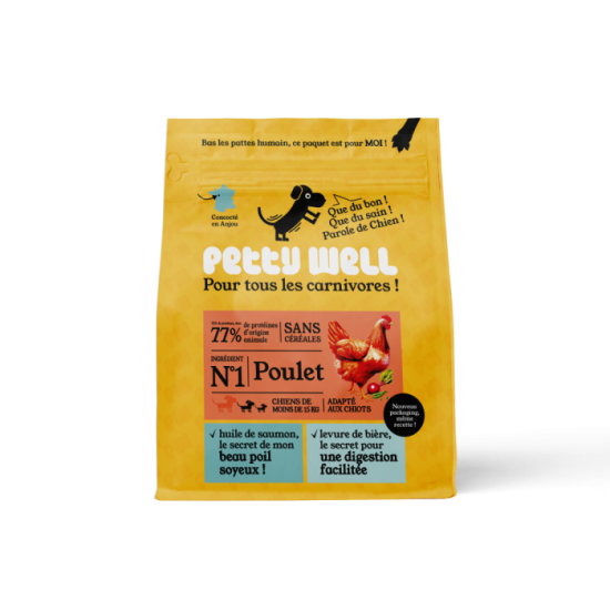 Croquettes Chien - Poulet - sans céréales - PACK 20KG