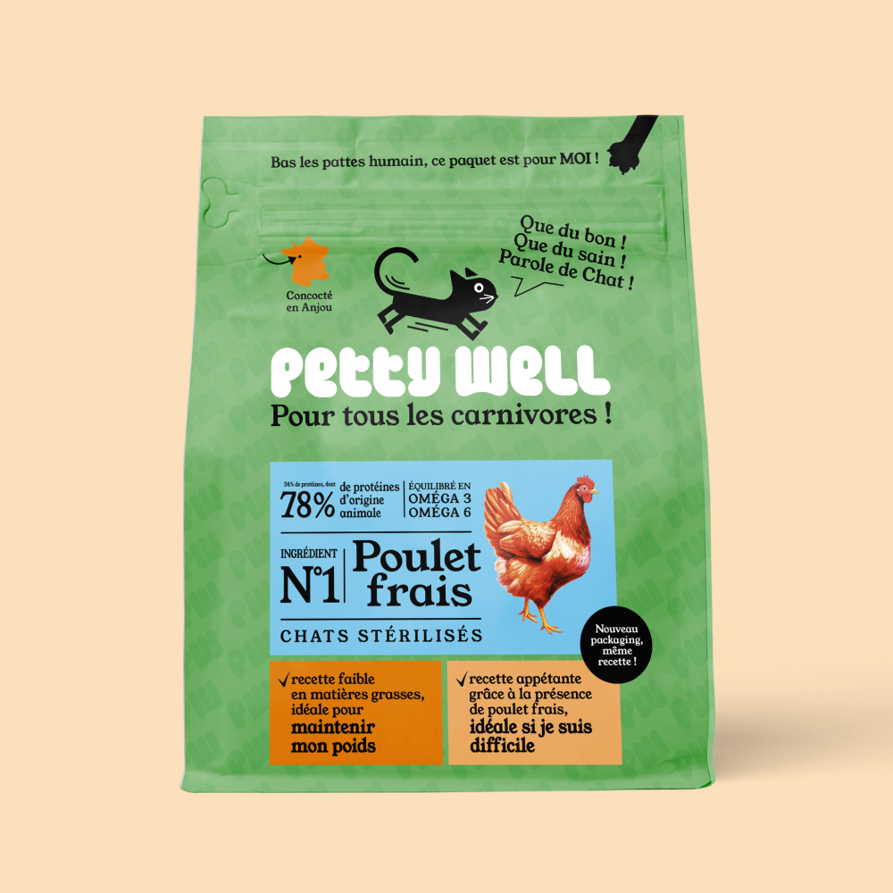 Croquettes Poulet Frais pour Chat