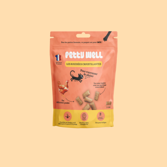 Friandises Chat - Poulet - Coussins Fourrés