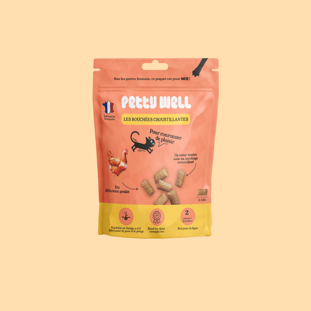 Friandises Chat - Poulet - Coussins Fourrés