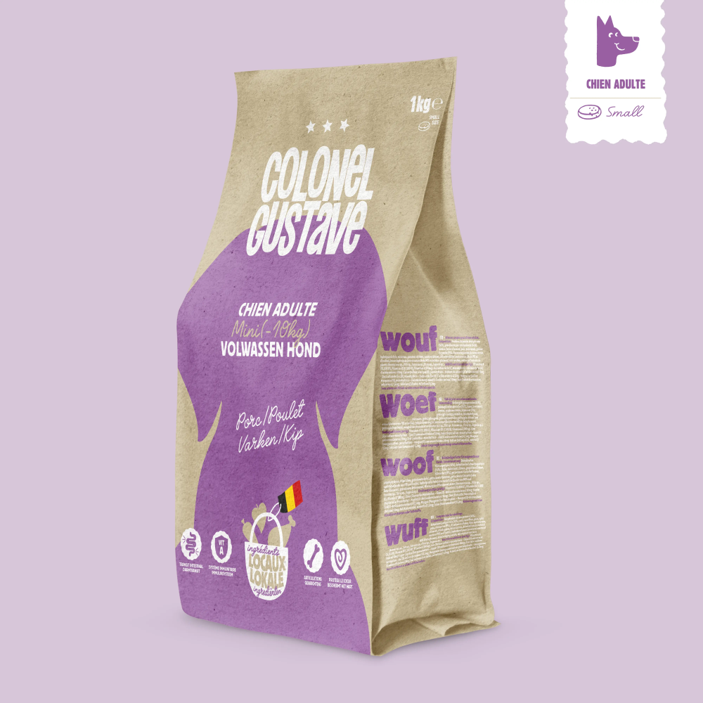 Croquettes Petit Chien - Porc/poulet